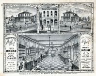 Wm. Bower, Drug Store, Residence, Richland County 1875